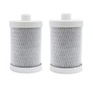 Kit 2 Refil Filtro Vela para Bebedouro Purificador de Água Carbon Block Refil de 5" Com Rosca Universal + Carcaça