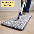 Kit 2 Refil para Mop Flat Microfibras 32cm