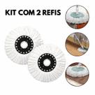 Kit 2 Refil para Mop Giratório 360 Esfregão Microfibra Universal 16cm Diâmetro Macio Absorvente Econômico e Sustentável Kit 2 Refil para Mop Giratório 360 Esfregão Microfibra Universal 16cm Diâmetro Macio Absorvente Econômico e Sustentável
