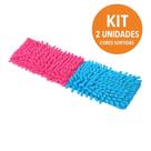 Kit 2 Refil Rodo Mop Esfregão Microfibra Tira Pó Cor:SORTIDA
