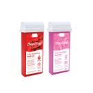 Kit 2 Refil Roll on Morango e Rosa - Depilflax