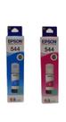 KIT 2 REFIL TINTA 544 CIANO e MAGENTA L3110 L3150 L3160 L5190