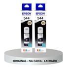 Kit 2 refil tinta t544 original l3110 l3150 l3250 preto Kit 2 refil tinta t544 original l3110 l3150 l3250 preto