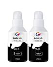 Kit 2 Refil Tintas GI10 Preta Compativel para Canon G6010, G7010, GM2010, GM4010.