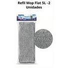 Kit 2 Refis Mop Flat Microfibra P/ Balde 5L - Esfregão Limpeza Pesada Lavável