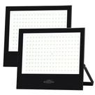 Kit 2 Refletor Blumenau De Led Slim 200w 6500k Preto Bivolt