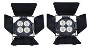Kit 2 Refletor Cob 400w Bq/bf Indoor Com Bandoor Nf-e