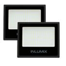 Kit 2 Refletor Inlumix Led TR Slim 200W 6500K Preto Bivolt