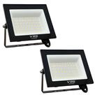 Kit 2 Refletor Led 100w Holofote Branco Frio 6500k IP67 Bivolt VRS Lighting Kit 2 Refletor Led 100w Holofote Branco Frio 6500k IP67 Bivolt VRS Lighting