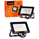 Kit 2 Refletor Led 20w 3000k Preto Bivolt Foxlux Kit 2 Refletor Led 20w 3000k Preto Bivolt Foxlux