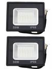 kit 2 Refletor Led 50w Holofote bivolt Prova Dágua Ip66 Branco Frio 6000K