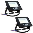 Kit 2 Refletor Led 50w Holofote Branco Frio 6500k IP67 Bivolt VRS Lighting