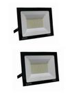 KIT 2 Refletor Led Smd 200w Holofote Prova D'água Bivolt 6000k