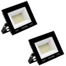 Kit 2 Refletor Led Volter Ip65 50w 6500k Preto 4000lm
