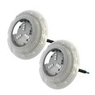 Kit 2 refletor luminária led para piscinas 6w rgb - luxpool