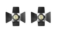 Kit 2 refletores cob 100w branco quente e branco frio one light