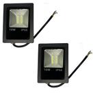 Kit 2 Refletores Holofote Led Smd 10w 6500k Ip66 - Bivolt