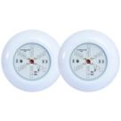 Kit 2 Refletores Led 6w RGB ABS para Iluminação Piscina