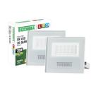 Kit 2 Refletores Taschibra Led TR Slim 20W Verde Branco Bivolt