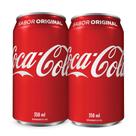 Kit 2 Refrigerante Coca Cola Lata 350ml