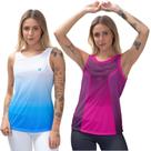 Kit 2 Regata Feminina Fitness Esportiva Blusa Cavada Academia Leve e confortavel