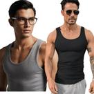 Kit 2 Regata Masculina Modelo Americano Ribana Academia Lisa Basica Fit Envio Imediato