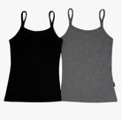 Kit 2 Regatas de Alcinha Básica Feminina Casual Lisa Blusinha