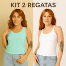 Kit 2 Regatas Femininas Básicas para Treino, Corrida e Dia a Dia