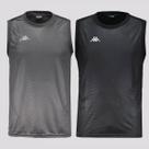 Kit 2 Regatas Kappa Nuuk Preta e Cinza