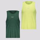 Kit 2 Regatas Topper Change Poliamida Verde e Verde Claro