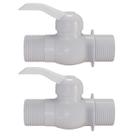Kit 2 Registro Esfera Engate Rosca Externa PVC 1/2'' Estrela