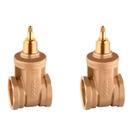 Kit 2 Registros Gaveta Docol Base 1 1/4 Cobre Kit 2 Registros Gaveta Docol Base 1 1/4 Cobre