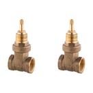 Kit 2 Registros Gaveta Docol Base 3/4 Cobre