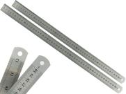 Kit 2 Réguas Escolar De Metal Aço Inox Tamanho 50 cm Engenheiro Escritório Resistente Marcação Baixo Relevo Kit 2 Réguas Escolar De Metal Aço Inox Tamanho 50 cm Engenheiro Escritório Resistente Marcação Baixo Relevo