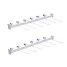 Kit - 2 Réguas Para Gondola 91cm + 12 Ganchos Simples 30cm - Sa Gondolas Kit - 2 Réguas Para Gondola 91cm + 12 Ganchos Simples 30cm - Sa Gondolas
