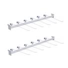 KIT - 2 Réguas para Gondola 91cm + 12 ganchos simples - Sa Gondolas KIT - 2 Réguas para Gondola 91cm + 12 ganchos simples - Sa Gondolas