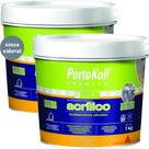 Kit 2 Rejuntes Acrílico Flexível Premium 1Kg Portokoll
