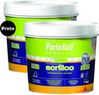 Kit 2 Rejuntes Acrílico Flexível Premium 1Kg Portokoll