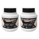 Kit 2 Rejuntes Acrílico Premium 2kg Grafite Super Liso