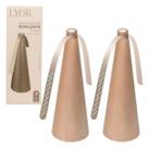 Kit 2 Repelente Ventilador Espanta Moscas Mosquito Casa Jardim Rose Gold