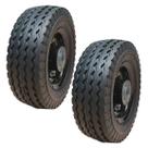 Kit 2 Roda Completa Pneu Maciço 6x2 Carrinhos De Carga