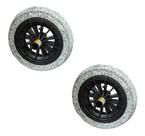 Kit 2 Roda Macico Aro Carrinho Mão Não Fura 3.25-8 Top