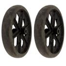 Kit 2 Roda Para Carrinho De Feira Comum Pneu Maciço Eixo 9m
