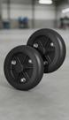 Kit 2 Rodas PVC 9 Polegadas Furo 3/4 Carga 165kg
