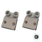 Kit 2 roldanas dupla 1126 D tipo carrinho para vidro temperado - Blindex