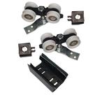 Kit 2 Roldanas e 1 Guia para Trilho Alumínio 35x35 - Preto - Alfer - RDA-4 Kit 2 Roldanas e 1 Guia para Trilho Alumínio 35x35 - Preto - Alfer - RDA-4