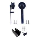 Kit 2 Roldanas e 1 Guia para Trilho Tubular Ferro - Preto - Al-Fer