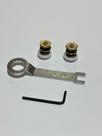Kit 2 Roldanas Para Box de Vidro de 8 mm 2 Chaves 1 Allen 1 Regulagem 22,23 mm