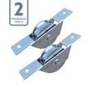 Kit 2 Roldanas Para Portão de Correr Trilho Aço Caixa Aberta 2 Polegadas 1/2 Canal Modelo U Kit 2 Roldanas Para Portão de Correr Trilho Aço Caixa Aberta 2 Polegadas 1/2 Canal Modelo U