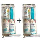 Kit 2 Rolo Adesivo Tira Pelo Roupa Sofá 30 folhas + 4 Refis